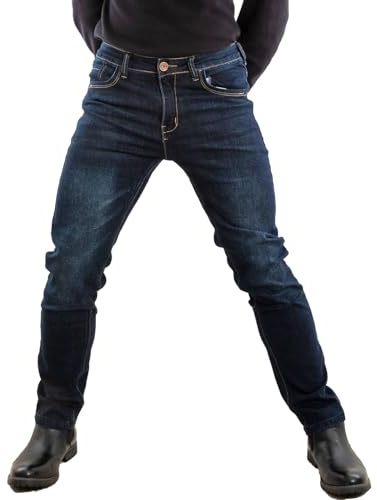 Toocool - Jeans Uomo Pantaloni Regular Fit Denim Vita Regolare 4 Stagioni LE-2487 [2376 Blu, 50]