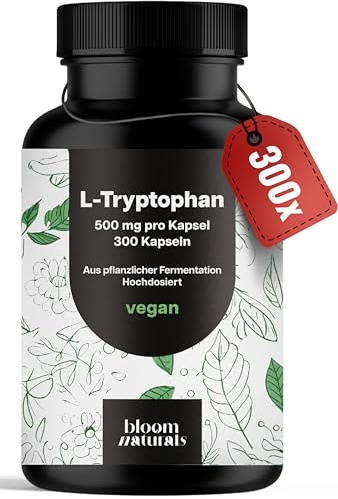 L-Tryptophan hochdosiert – 300 Kapseln – 500 mg pro Kapsel
