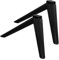 ULTECHNOVO 1 Paar Fernsehtisch Fernseher fuß Fernseher füße Fernseher Stand tv fuß tv zubehör tv Halterung TV Standfuß universal TV-Fußgestell hoher TV-Ständer TV-Wandregal Plastik Black