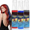 3 Stück Haarspray Farbe - Rot, Blau & Grau Temporäre Haarfarbe Spray, Temporäres Farbspray Auswaschbar, Crazy Hair Color Spray, Schnelle Haarfärbung für Karneval, Halloween, Cosplay & Party (Bunt A)