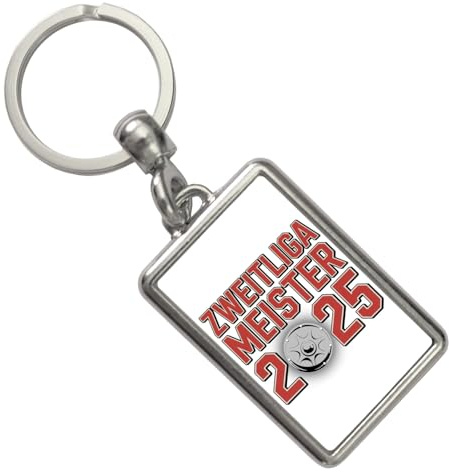 speecheese Köln Zweitliga Meister 2025 Schlüsselanhänger mit Meisterschale der 2. Liga Aufsteiger Perfektes Fußballgeschenk für Fans als Erinnerung an den Aufstieg