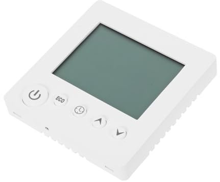 DIYEAH Termostato de Calefacción Eléctrica con Pantalla LCD Temporizador Inteligente para Suelo Uso Supermercados Escuelas y Oficinas