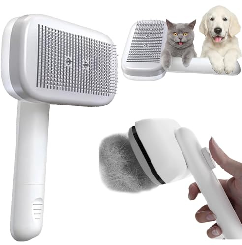 Piddy Ion Pet Brush, Piddy Ionbrush Hund, Piddy Ionbrush Ionen TierhaarbüRste, Befreit Das Fell Von Verfilzungen, Sanftes Entwirren Von Fell & Unterwolle (Schwarz, Einheitsgröße)