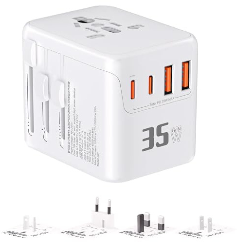 Steckdosenwürfel mehrfachsteckdose 5fach, steckdosenwürfel ohne Kabel maximale Leistung 3680 W, steckdosenadapter Kompakte Steckdosenleiste für Reisen Büro Zuhause Küche Camping im Freien (C)