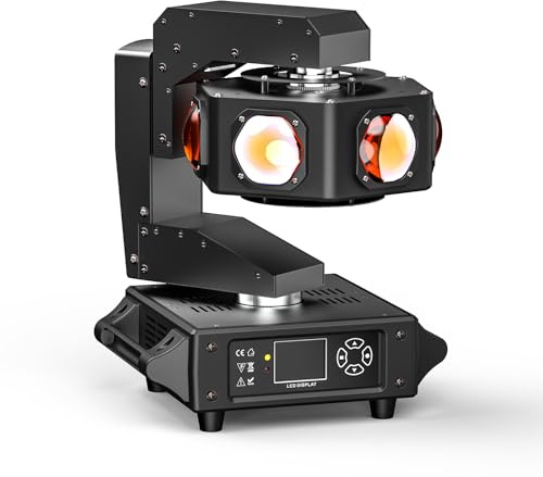 240W Moving Head LED RGBW Beam Discolicht Partylict 3-Achse DMX512 Bühnenlicht Unendliche Rotation für Partykeller Hochzeit Club Bar Scheinwerfer