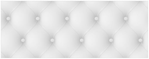 Wallario Küchenrückwand selbstklebend 115 x 50 cm, Motiv: Weiße Ledertür | Spritzschutz abwischbar & pflegeleicht