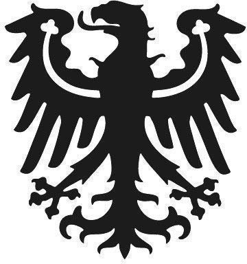 Aufkleber Applikation - Adler Preussen - AP4096 - versch. Größen Farbe schwarz, Größe 30cm