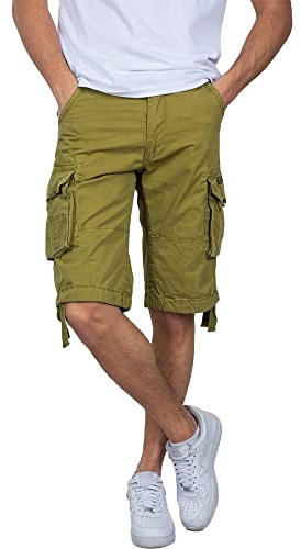 Alpha Industries Jet Short Short für Herren Khaki Green