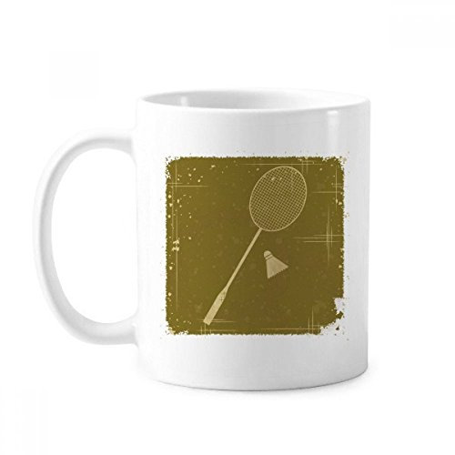 Sport Badminton Illustration Muster Tasse Keramik Kaffee Porzellan Tasse Geschirr