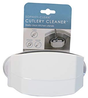 Sophisti-clean Cutlery Cleaner, White, 1 Pack