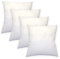 Haus und Deko 4er Set Füllkissen Innenkissen Polyester Sofakissen Kopfkissen Kissen Weiß Inlett (55 x 55 cm)