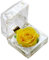 Crystal Rose Box 1Pc, Preserved Flower Eternal in Acrylic Crystal Ring Box for Women Birthday and Anniversary- 2inch/5cm Yellow