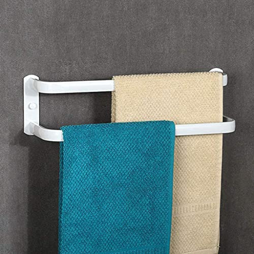 Porte-Serviettes de Dislocation Multicouche, Porte Serviette Mural en Espace Aluminium,Organisateur Rack pour Salle de Bain Hôtel Cuisine White Double Layer 40CM