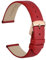 WOCCI 12mm Bracelet de Montre élégant pour Femme avec Boucle en Or Rose (Rouge)