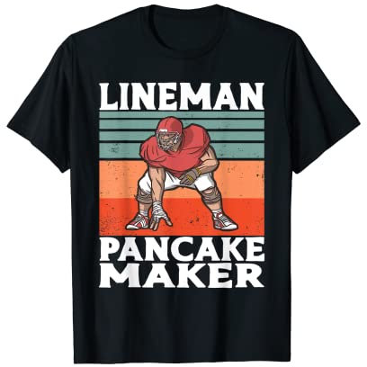 Lineman Pancake Maker Vintage American Football Kostüm T-Shirt