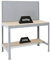 Werkbank Buffalo mit Werkzeugwand | HxBxT 84x120x61cm | Traglast 600kg | Grau