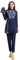 Women Muslim Swimsuit 3 Pieces Islamic Burkini Modest Swimwear Full Cover Rash Guard Long Sleeve Swim Top with Pants Hijab Swimming Costume Tankini Set Summer Beachwear Navy Blue 1 S