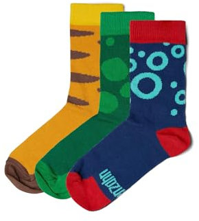 Affenzahn Socken 3er Pack superweich farbenfroh aus Bio-Baumwolle Tiger Frosch Oktopus - Bunt