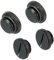 sourcing map 4 Stück Computer Wasserkühlung Stecker Fitting G1/4 Schwarz für PC Wasserkühlungssysteme mit O Ring
