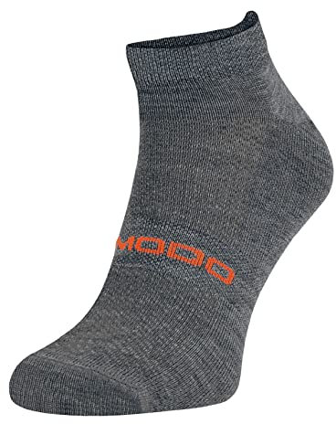Merino Wool Running Socks | Comodo | Lightweight Cushioned Ankle Sport Socks for Men & Women (9-11, Dark Grey)