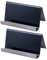 TOPBATHY 2 Stück Edelstahl-Visitenkartenhalter Kartenhalter Für Schreibtisch Tischaufsteller Präsentationsständer Desktop-Visitenkartenhalter Business-Box Desktop-Ständer