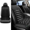 NAIRE Klima Sitzauflage Auto für Tesla Model 3 Model S Model X,Belüftete Kühlung Sitzauflage 3 Kühlstufen für Autositz Im Sommer, A/Black-A/Single Block