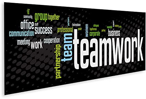 islandburner Prime Bild auf Leinwand Business Teamwork Banner Vektor von Wörtern Bilder Wandbilder Poster
