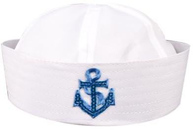 Lpitoy Weiße Marine-Hut-mütze, Matrosen-Schiff-Boot-militär-Hut, Marine-uniform-Kappe, Performance-Hut Für Damen Und Herren