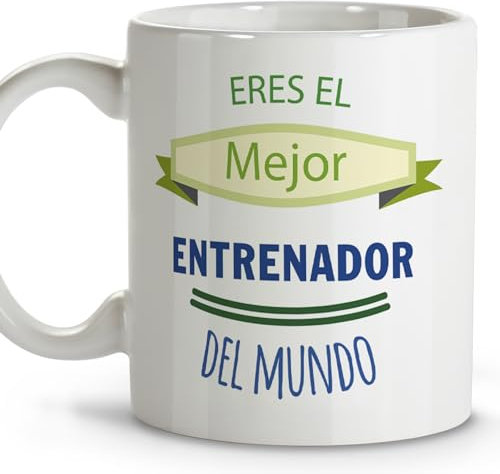 LolaPix Taza entrenador. Tazas de cafe originales. Regalo entrenador. Regalo entrenadora. Taza cerámica 330 ml.