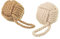 Tope de Puerta Decorativo de Bola Naturales de Cuerda (2 unidades) Sujeta Puertas Suelo Tope para Ventanas y Puertas