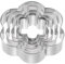 sourcing map 5pcs Cookie Cutters, Flower Shaped Stainless Steel Biscuit Cookie Cutter for Kitchen Baking