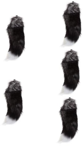 LIFKOME 5st Fuchsschwanzkostüm Fuchsschwanz Für Karneval Fuchsschwanz Verkleiden Fuchsschwanz Für Party Fuchsschwanz Für Leistung Fuchsschwanz-stütze Cosplay-fuchsschwanz Metall