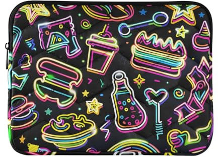 American Neon Stickers Laptop Sleeve Case for 13-14 Inch Notebook, Portable Computer Bag Briefcase Tablet Travel Carrying Case