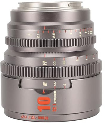 Obiettivo Cinematografico T2.1 da 10 Mm con Ampia Apertura Messa a Fuoco Ultra Lunga per R RP R5 R6 R3 Accessorio Fotografico Professionale Obiettivo Cinematografico con Messa a