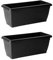 Stolmet Rectangular Corinthian Trough Planter (18L, 35L, 44L) - Terracotta or Anthracite - Durable, Weather-Resistant - Sold Individually or in Sets of 2 (Anthracite, 70cm x2)