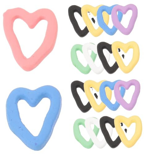 FRCOLOR 20stücke Teiliges Nagelcharms Herzform Süße Maniküre Deko Für Kreative Nail Art Verschönerung Für Natürliche Und Künstliche Nägel Für Partys Und Besondere Anlässe