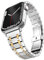 TYEMLM Correa de Metal de lujo para Apple Watch, pulsera de acero inoxidable de 45mm, 41mm, 44mm, 42mm y 46mm para iWatch Series 10, 9, 8, 7, Ultra2, 49mm(Silver Gold,S10 46mm)