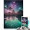 Funkelndes Universum Puzzle für Erwachsene mit 1000 Teilen Schwierig und herausfordernd Geeignet für die Schreibtischdekoration 38x26cm