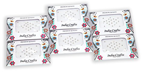 Lot de 120 faux clous de nez en cristal à pois bindi