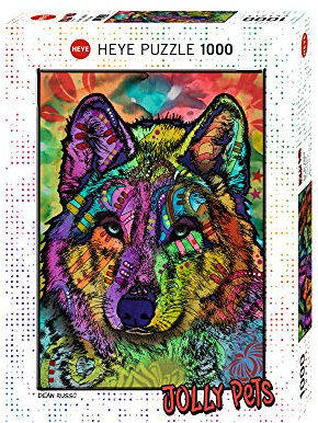 HEYE 29809 Wolf's Soul Standard 1000 Teile, Dean Russo, Jolly Pets, White