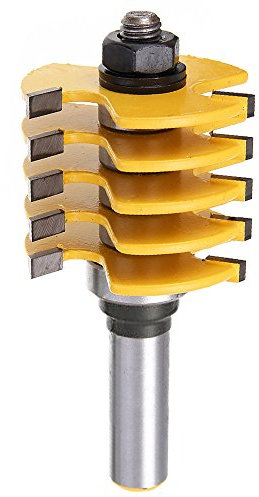 Yakamoz Professional Adjustable 1/2 Shank Finger Joint Router Bit with 1-7/8-Inch Diameter