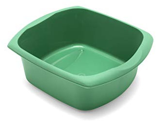 Addis Large Rectauglar Washing Up Bowl, Jade Green, 9.5 LTR