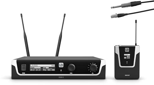 LD Systems U505 BPG Sistema per Radiomicrofono con Bodypack e Cavo per Chitarra, 584-608 MHz