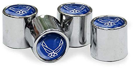 WinCraft Military Air Force United States Air Force Valve Stem CapsUnited States Air Force Valve Stem Caps, Multicolor, NA