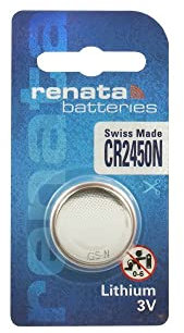 Renata CR2450N 3V Lithium button cell battery - 5 Pieces