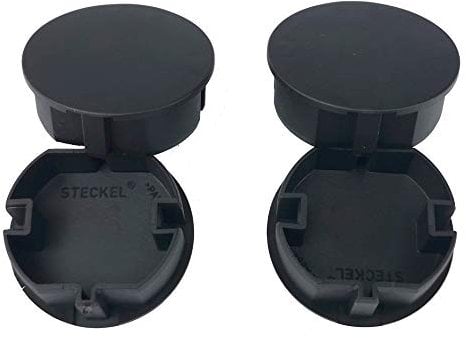 Steckel 4x Steckel schwarz Steckdosenabdeckung, Staubschutzhülle, Steckdosenabdeckung für Steckdosenleisten, Kabeltrommel