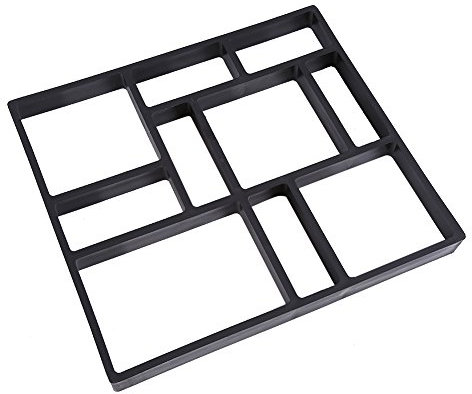 Molde de pavimento, Molde de pavimentación irregular Molde de jardín de 10 rejillas Molde de pavimento innovador Molde de hormigón Molde de césped Calzada Pavimentación de caminos de jardín 45 CM