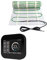 Riscaldamento a pavimento elettrico 200 Watt WiFi Termostato elettrico tecnologia TWIN Dimensioni della superficie: 2 m² (ID5320), termostato: nero