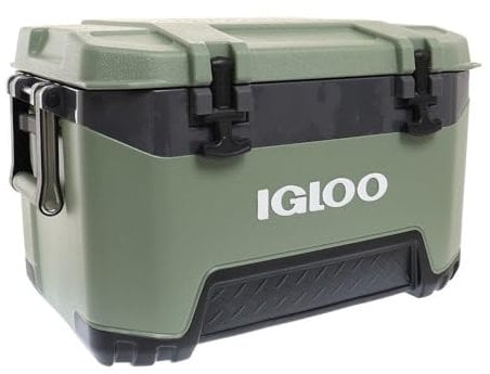 IGLOO Frigorifero BMX 25 Verde, Scatola Termica Robusta 49 L, Scatola Isotermica per Campeggio, Tempo Libero e Lavoro