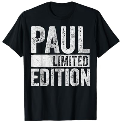 Chemise humoristique personnalisée Paul édition limitée T-Shirt